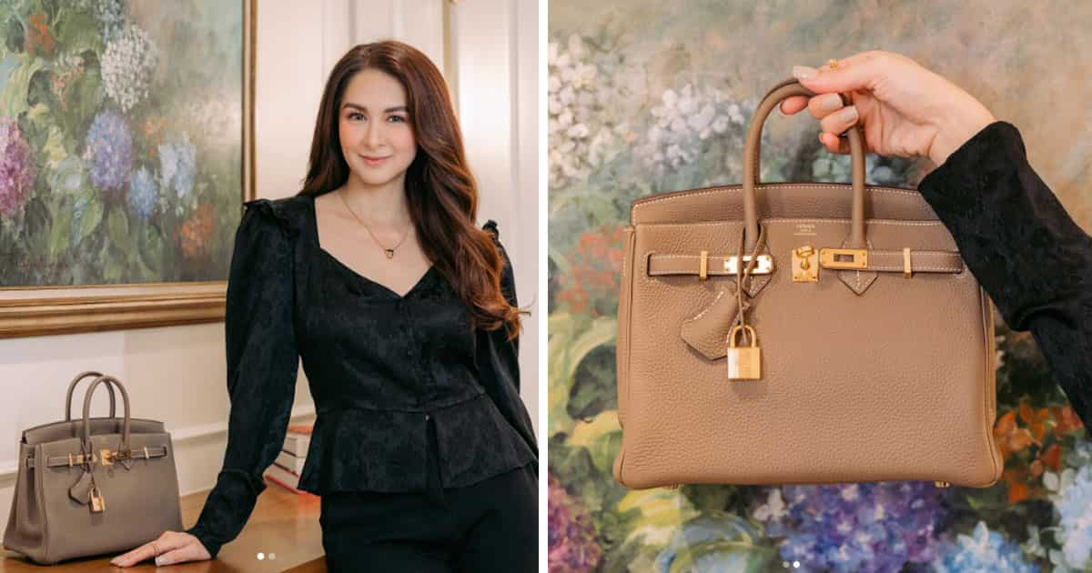 Marian Rivera receives Carolina Herrera bag