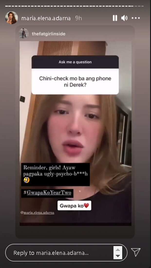 Ellen Adarna, nawindang sa tanong ng netizen kung chini-check niya ang phone ni Derek Ramsay