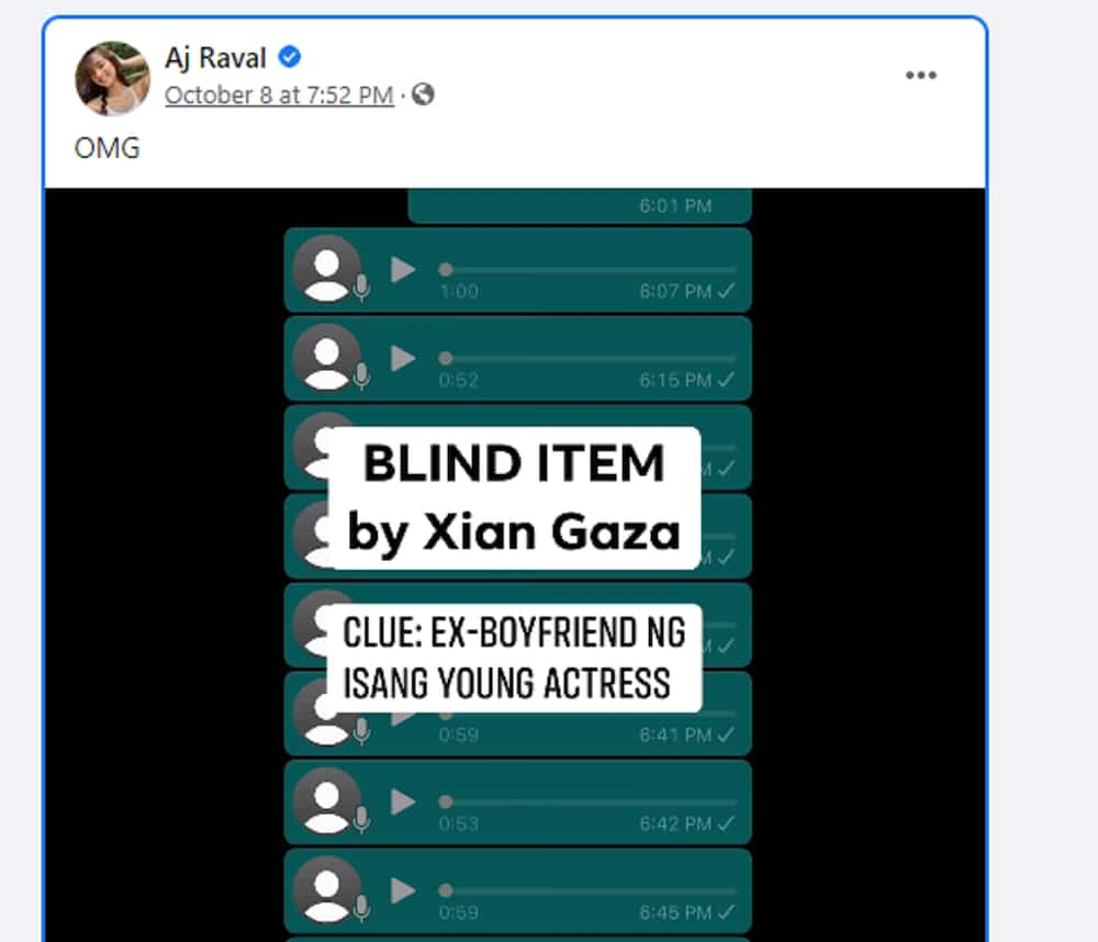 AJ Raval, nag-react at napa 'OMG' sa blind item ni Xian Gaza