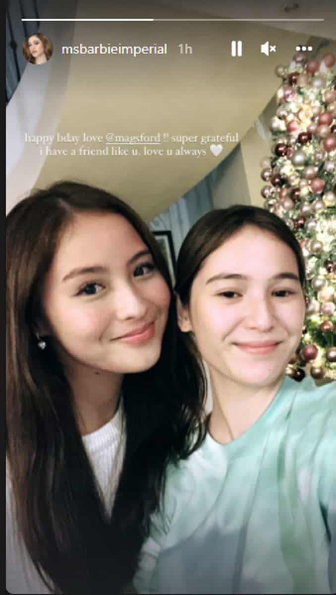 Barbie Imperial pens touching birthday message for Magui Ford