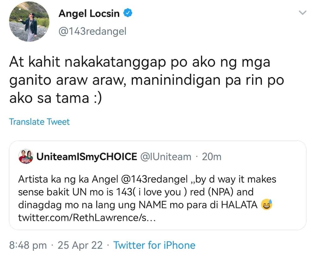 Angel Locsin, nanindigan sa kabila ng araw-araw na pag red-tag sa kanya
