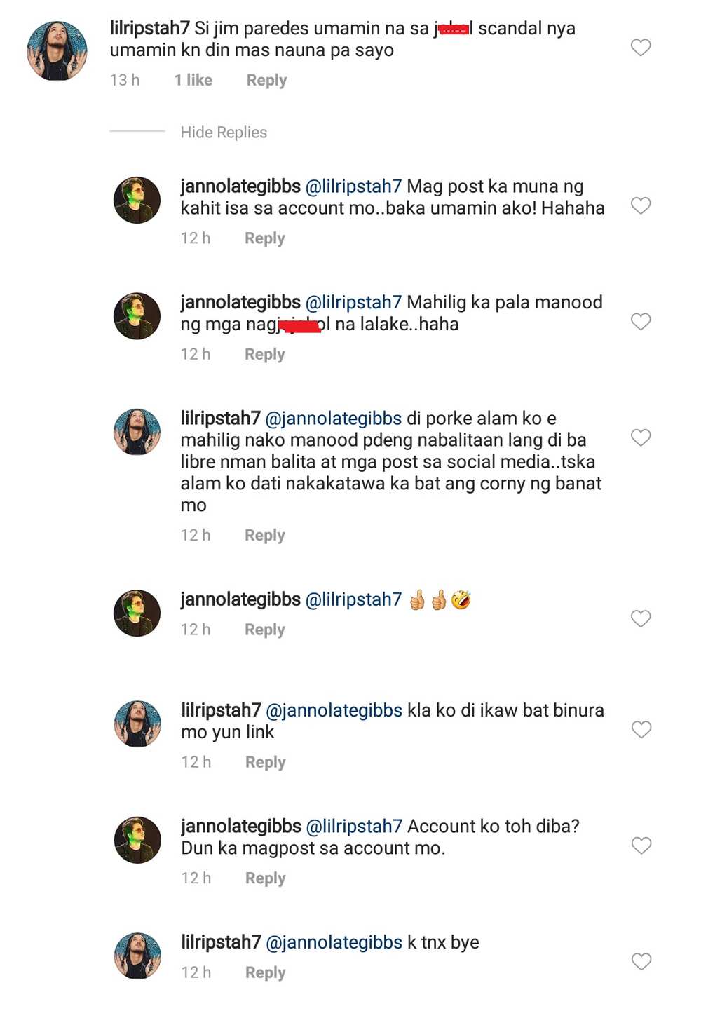 Janno Gibbs responds to netizen asking him about his alleged video scandal