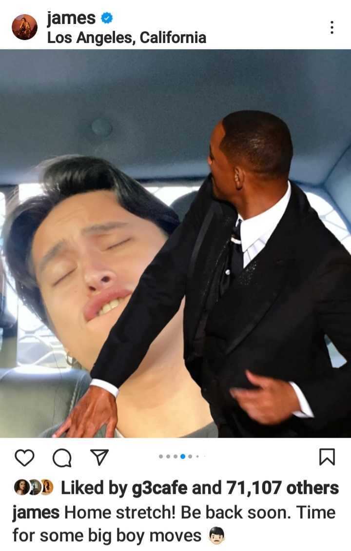 James Reid nag-ala Chris Rock sa ipinost niyang edited photo