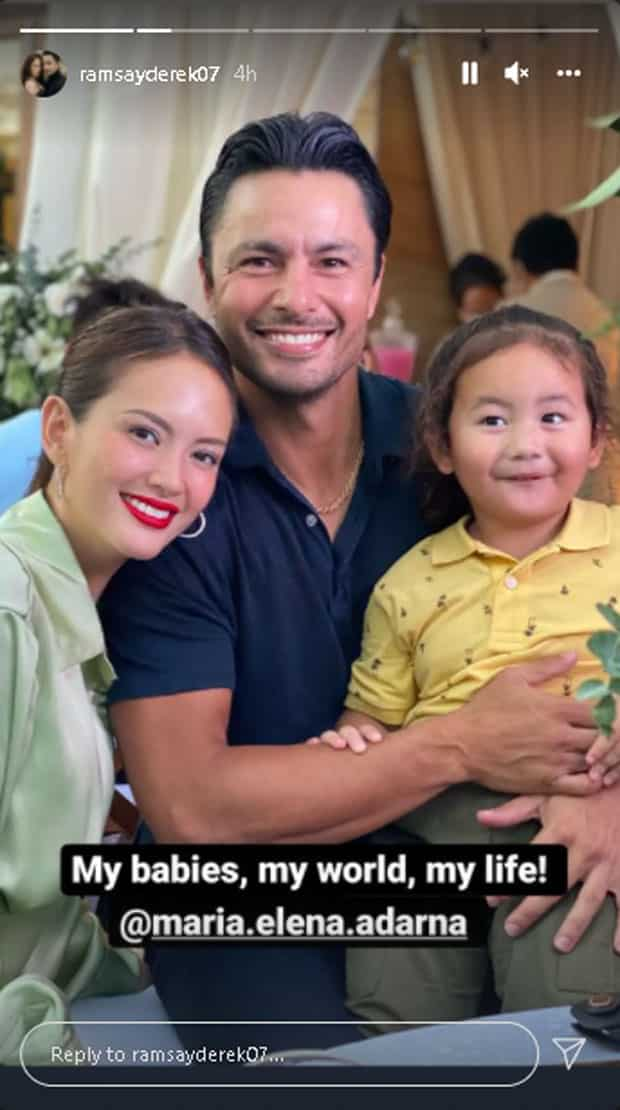 Derek Ramsay, ibinida sina Ellen at Elias: "My babies, my world"