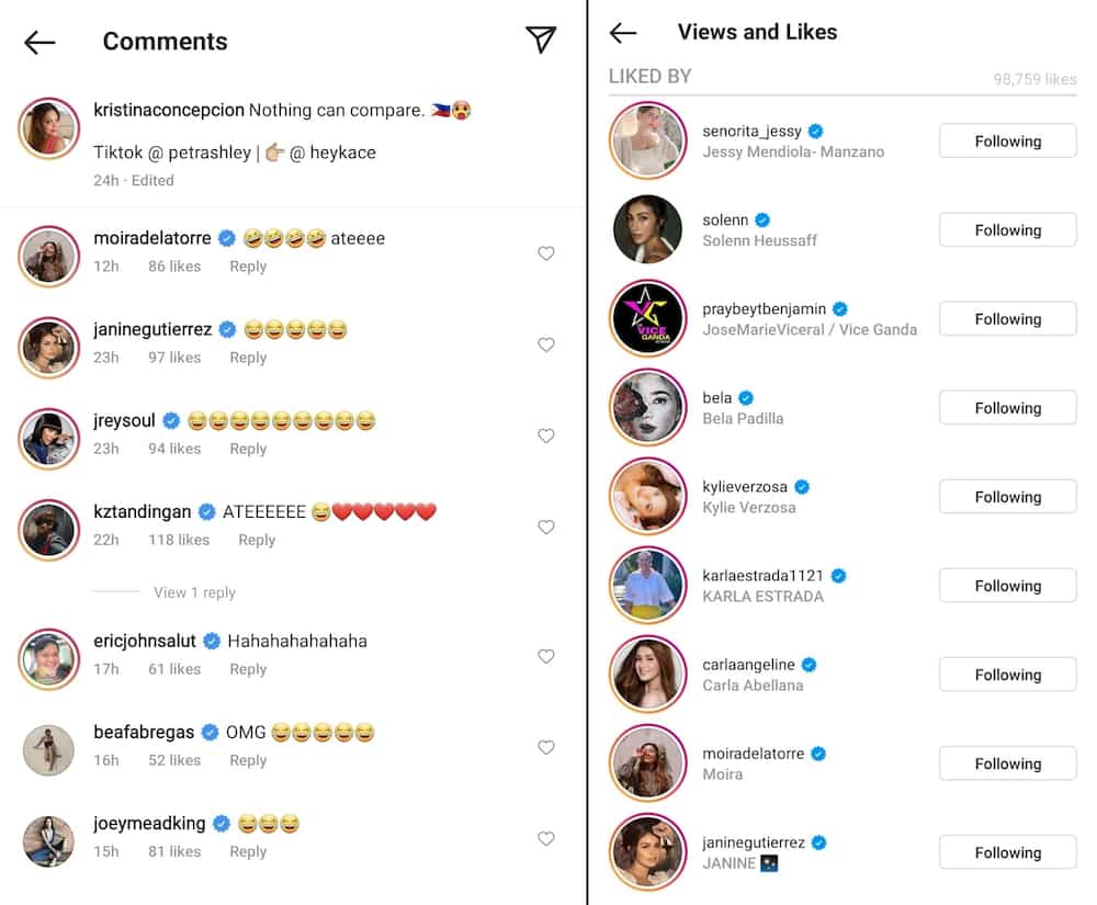 Celebrities react to KC Concepcion's viral 'sexy accent' TikTok video