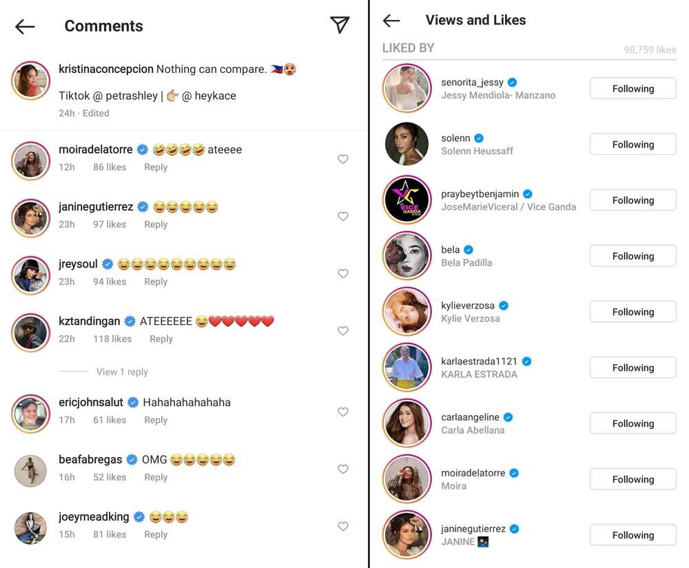 Celebrities react to KC Concepcion's viral 'sexy accent' TikTok video