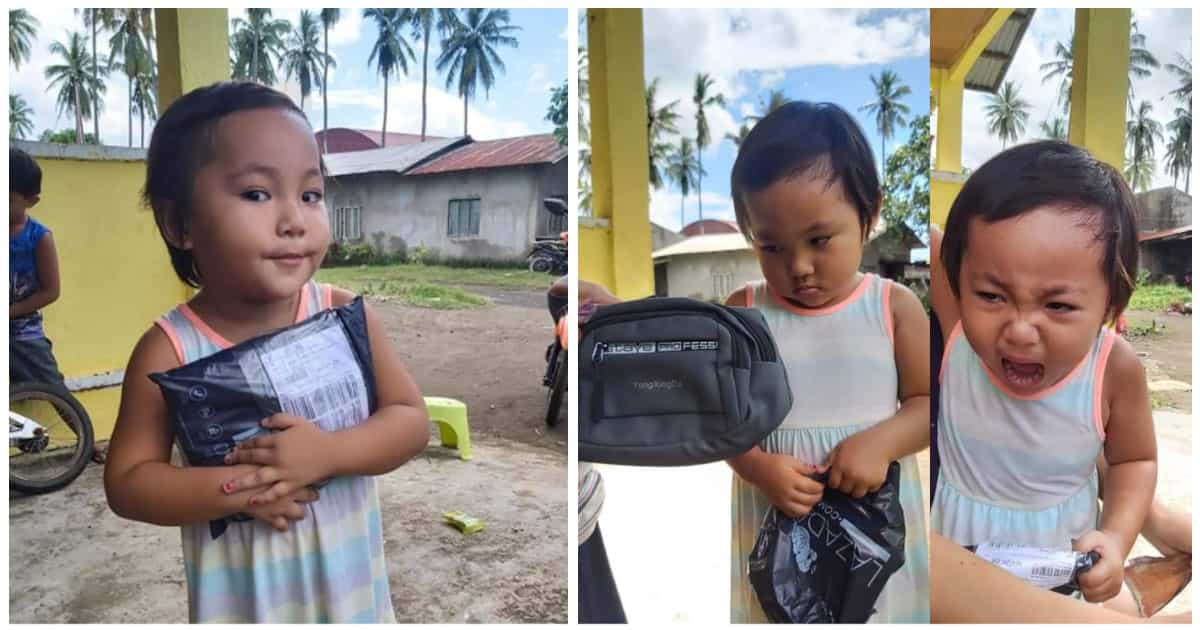 Batang nadismaya sa bag na inorder online kinagiliwan ng 