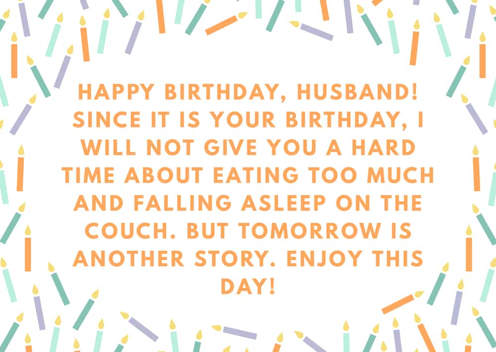 Birthday greetings for husband