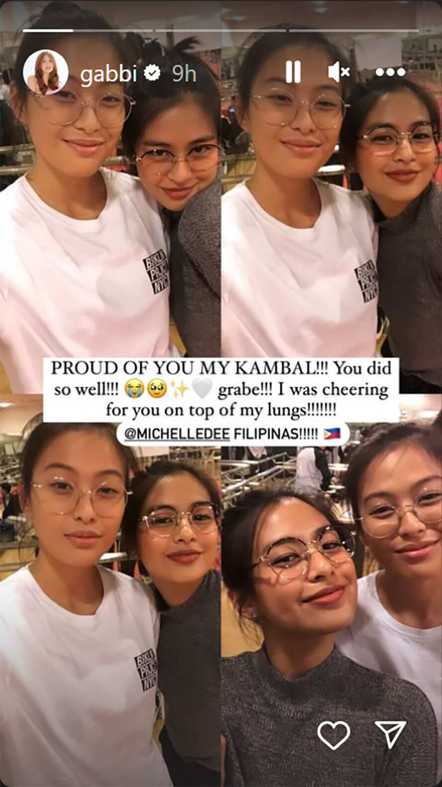 Gabbi Garcia, proud sa performance ng kanyang "kambal" na si Michelle Dee: "You did so well"