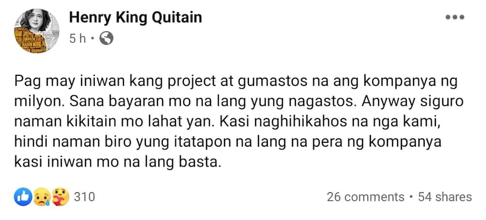 ABS-CBN creatives lambast network transfer; states millions already poured on unfinished project