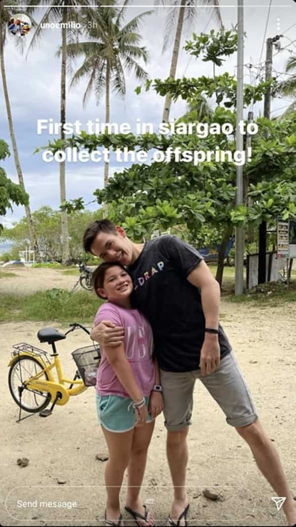 Jake Ejercito flies to Siargao for the first time to "collect" his daughter Ellie