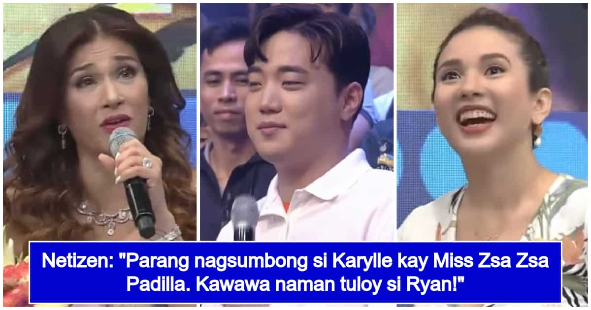 Ryan Bang's reaction when Zsa Zsa Padilla talks about his alleged issue ...