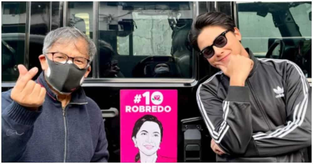 Post ni Director Mandy Reyes kasama si Daniel Padilla katabi ng flyer ni VP Leni, viral