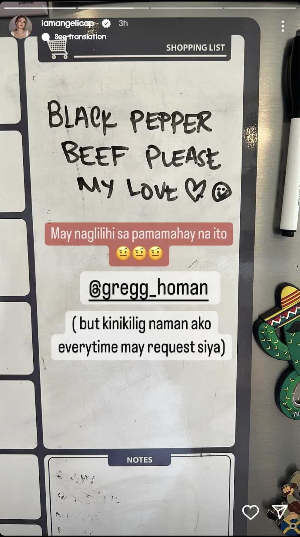 Angelica Panganiban, nagbiro matapos makita ang request ng partner: "May naglilihi"