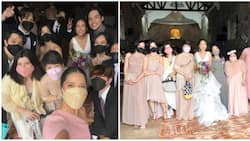 Maxene, Saab Magalona spotted at their brother Nicolo's wedding