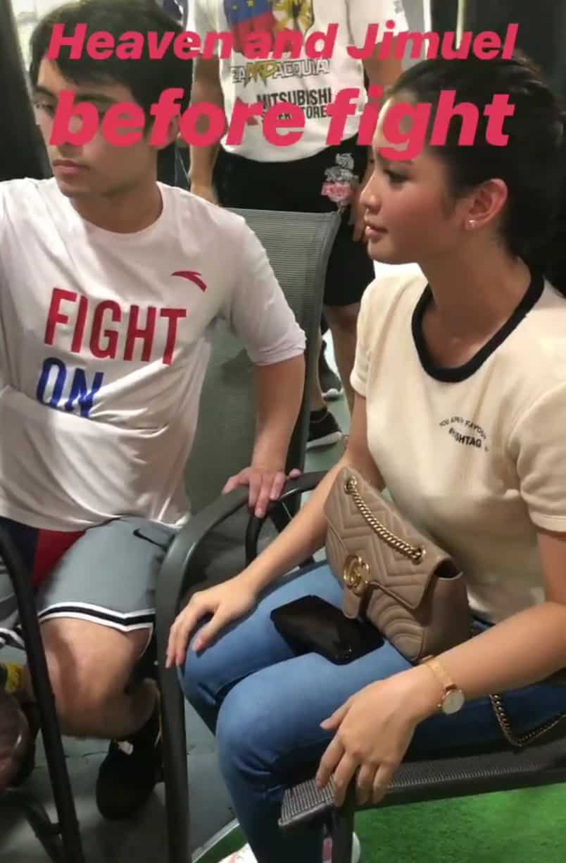 Heaven Peralejo’s reaction while watching Jimuel Pacquiao’s fight goes viral