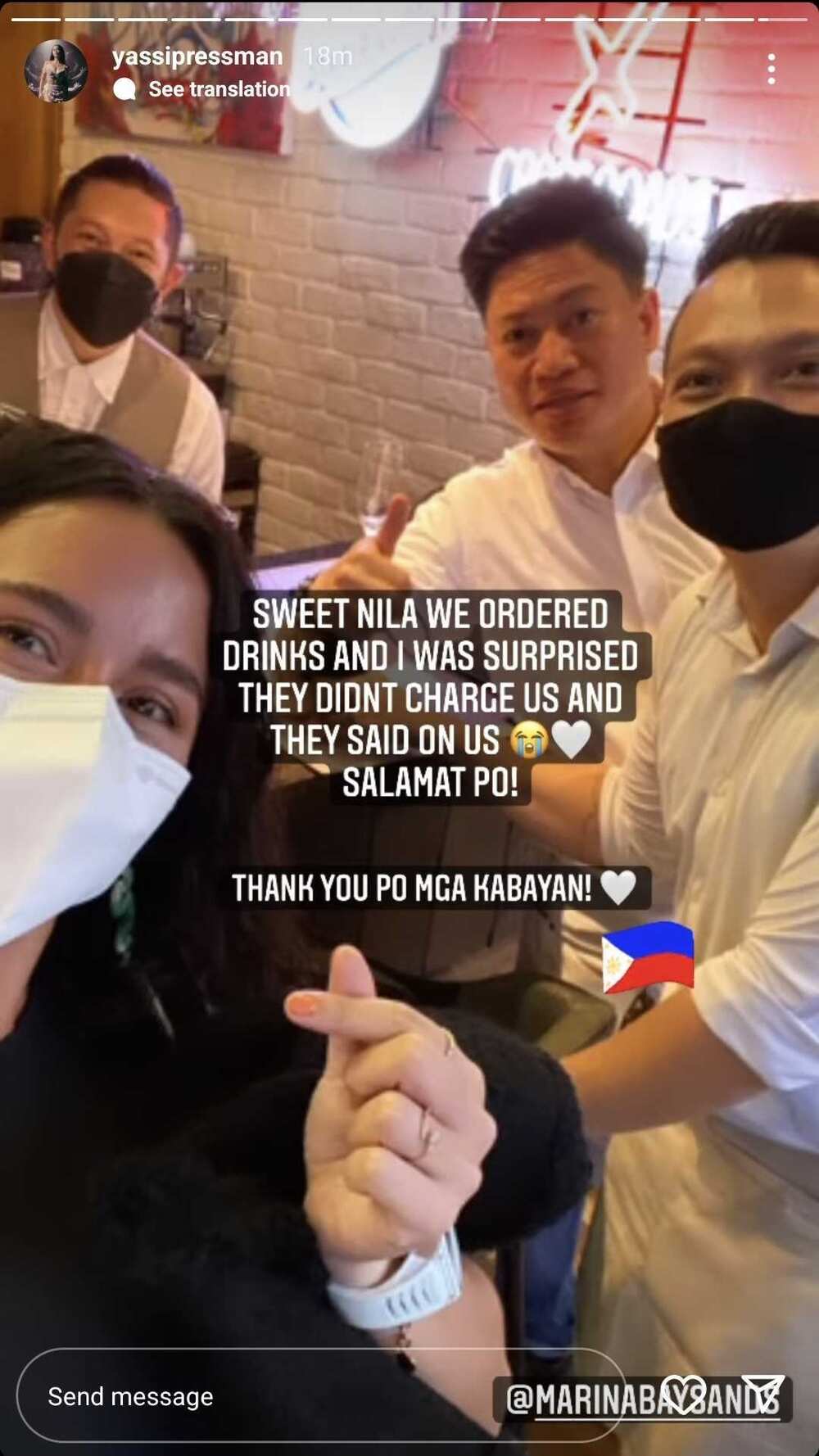 Yassi Pressman, labis na na-touch sa kind gesture ng mga kabayan sa Singapore