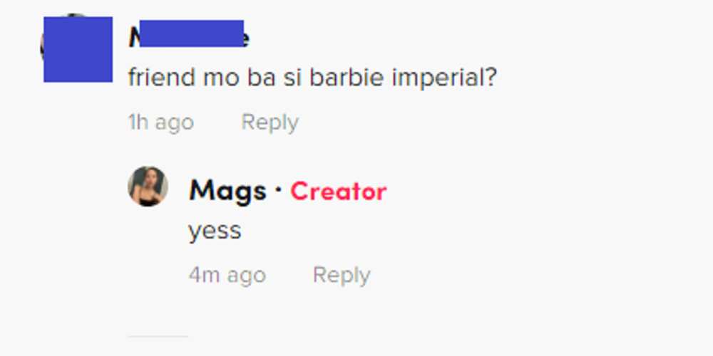 Daniel Padilla's sister responds to netizen who asked if Barbie Imperial is her friend: "yes"