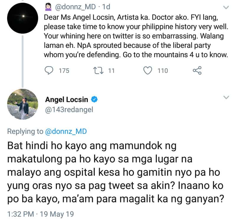 Pinoy doktor na nasa ibang bansa, minaliit mga personal na paniniwala ni Angel Locsin