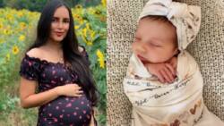 Jewel Mische gives birth to 3rd baby; introduces newborn to public