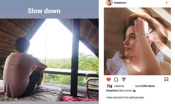 Bea Alonzo, Gerald Anderson, muling nagka-pareho ng photo caption sa IG