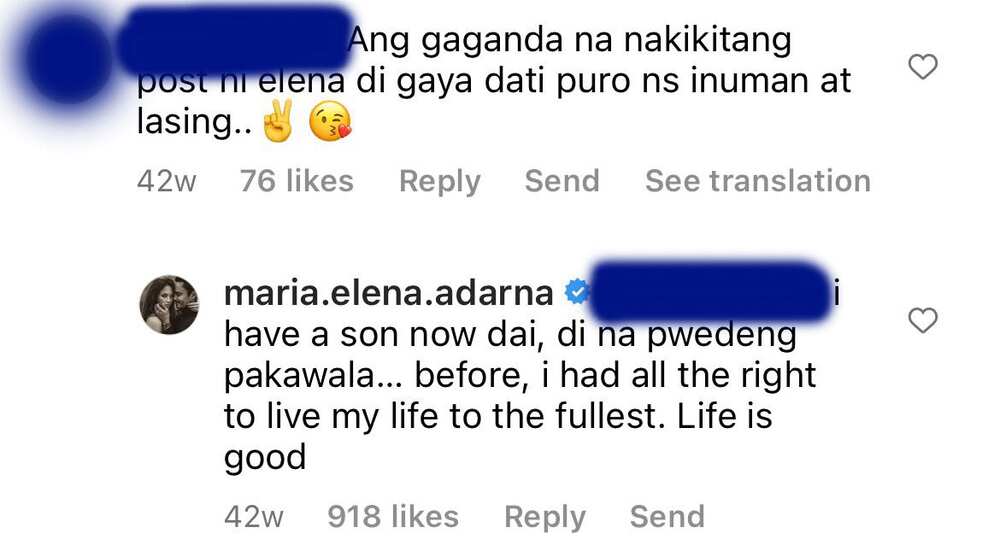 Ellen Adarna, niresbakan netizen na nagkomentong puro inuman pinu-post niya dati