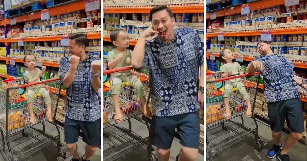 Video ng pagsayaw nina Jhong Hilario at Sarina sa grocery store, kinaaliwan