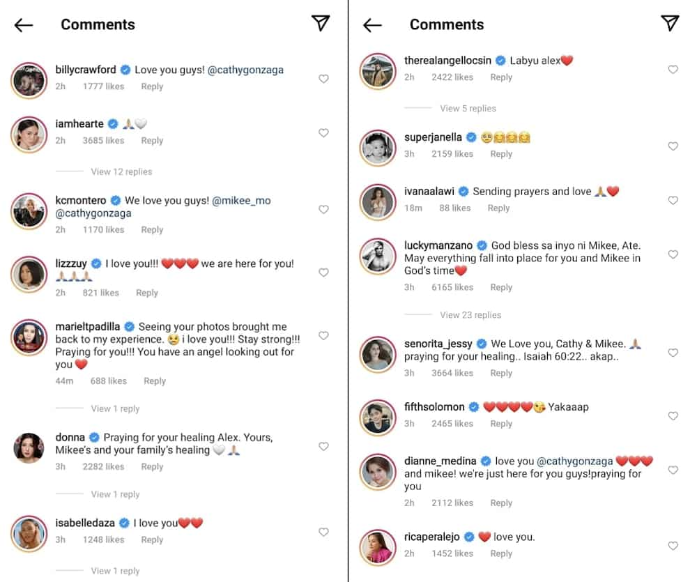 Celebrities react to Alex Gonzaga's heartbreaking post about her ...