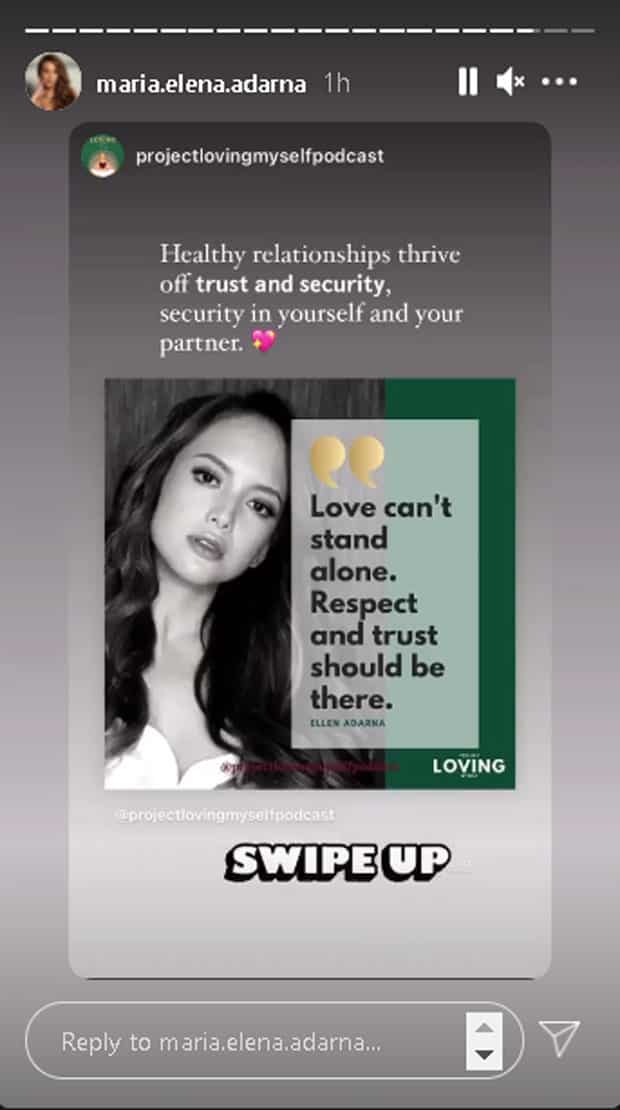 Ellen Adarna's advice for a healthy relationship goes viral: "Love can't stand alone"