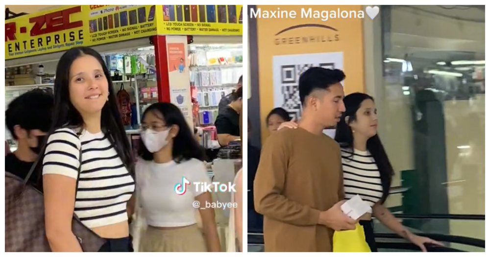 Maxene Magalona greets some fans in a mall while walking with rumored boyfriend (@_babyee)