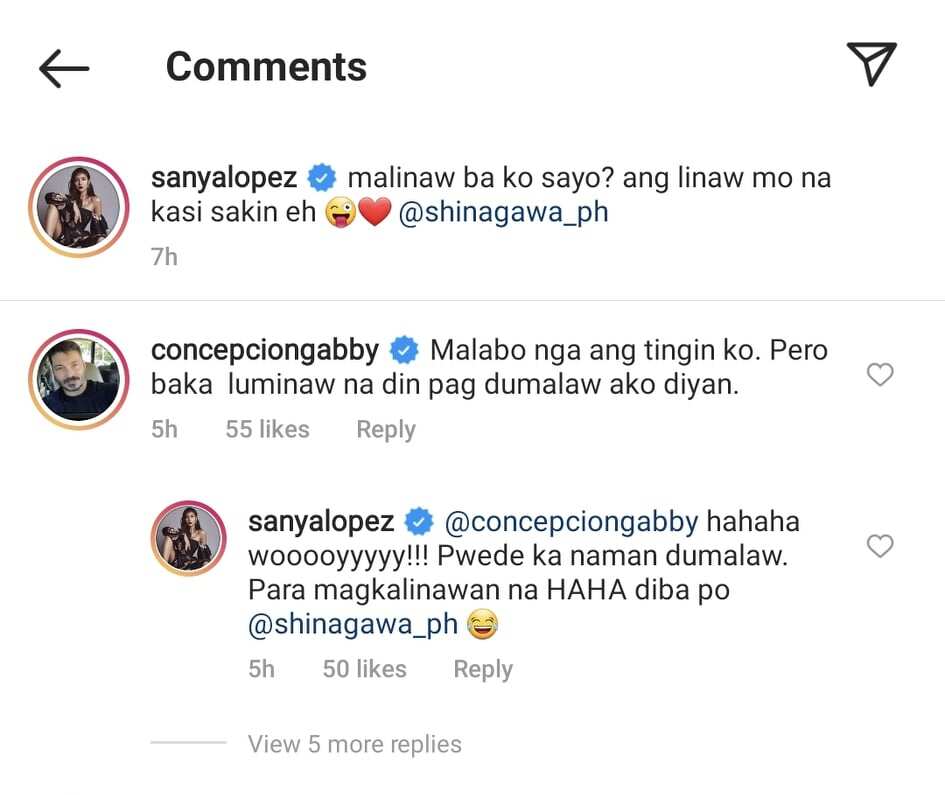 Netizens, kinilig sa "magkalinawan" comment ni Sanya Lopez kay Gabby Concepcion