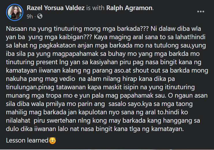 Sinapit ng binatilyong napahamak dahil sa biruan ng tropa, magsilbing aral ayon sa kanyang tiya