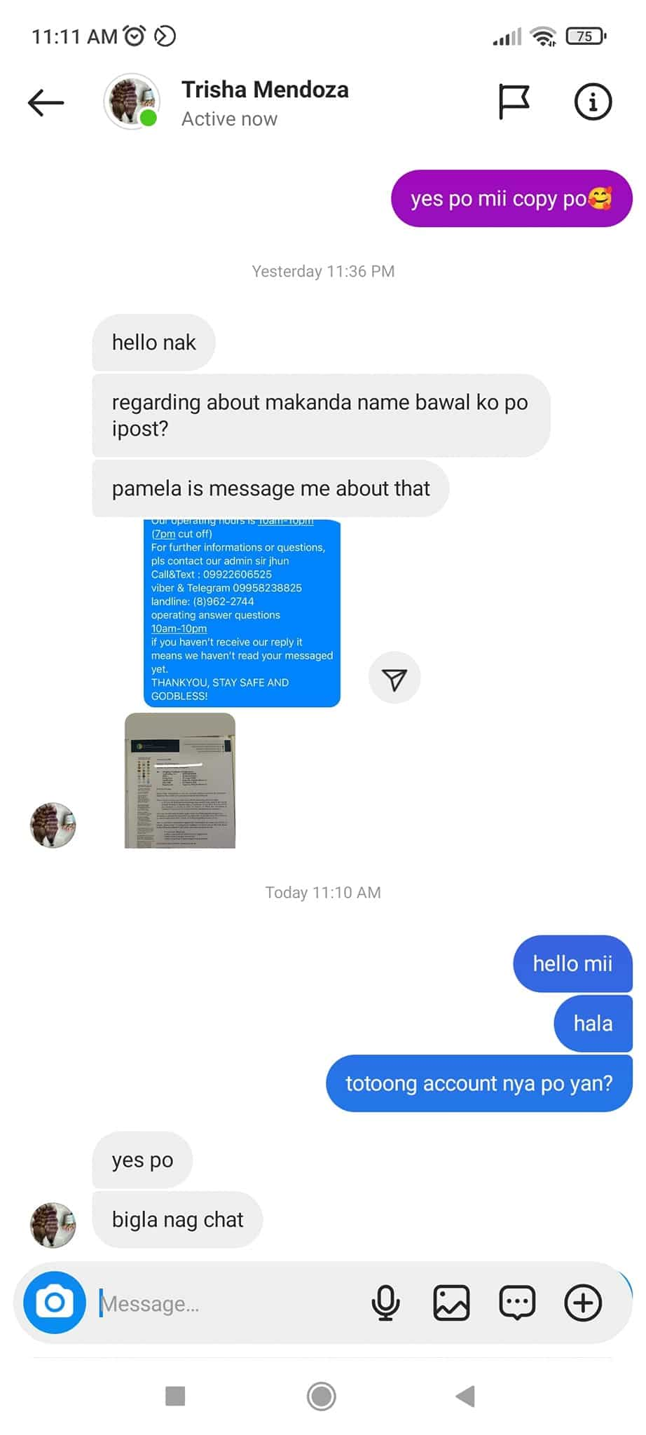 Caffey Namindang, ipinost ang convo ng bagong ‘Makaganda’ sa kanyang mga sponsor