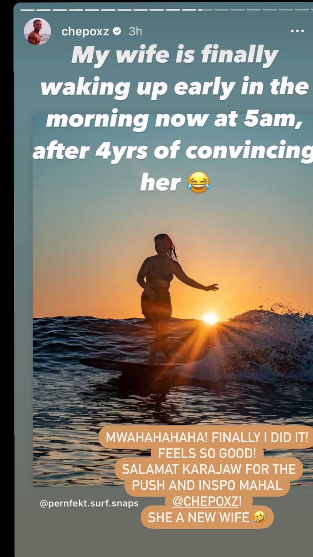 Philmar Alipayo, ibinida na nakumbinsi niya si Andi Eigenmann na gumising nang maaga Philmar Alipayo, ibinida na nakumbinsi niya si Andi Eigenmann na gumising nang maaga