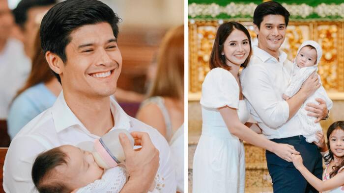 JC de Vera and wife Rikkah’s baby girl Laura gets baptized