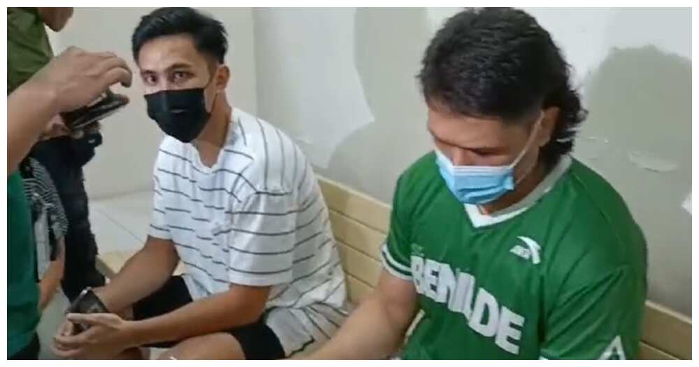 College of St. Benilde players file charges against JRU’s John Amores (Screengrab from PTV Facebook page)