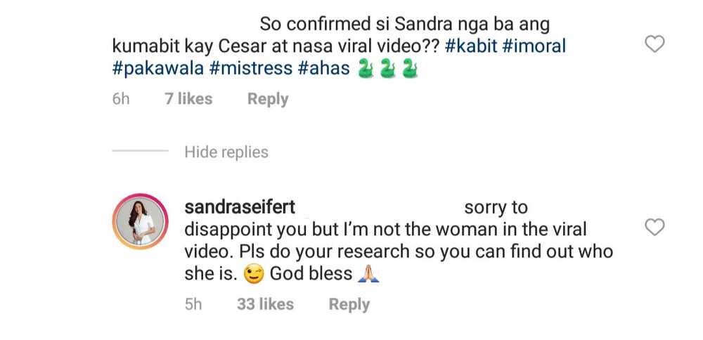 Sandra Seifert calls out basher who tagged her as 'mistress,' 'woman in viral video'