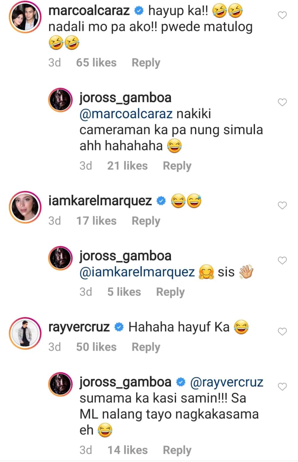 Video of Joross Gamboa ‘picking a fight’ with Kapuso stars goes viral Video of Joross Gamboa ‘picking a fight’ with Kapuso stars goes viral