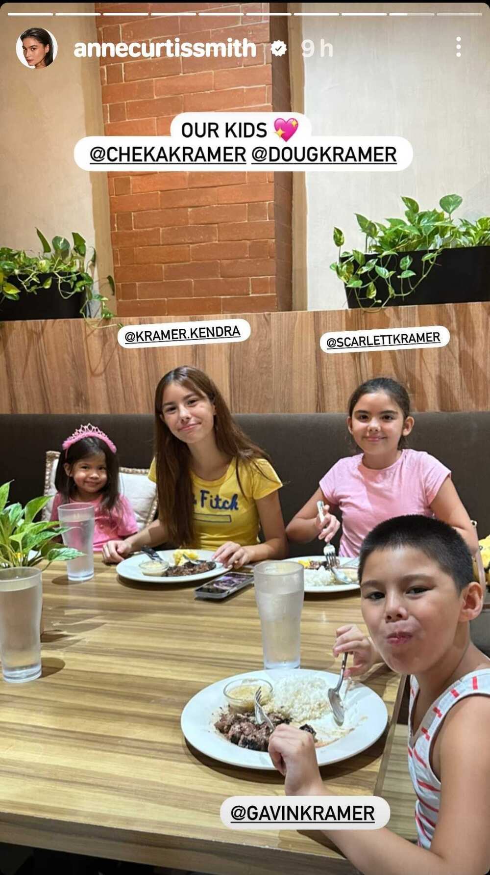 Anne Curtis’ daughter Dahlia bonds with Kendra Kramer, siblings