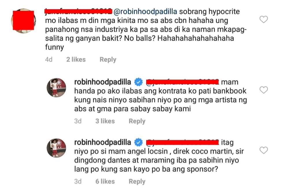 Robin Padilla mentions Dingdong Dantes & Angel Locsin after getting bashed