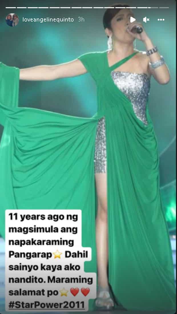 Angeline Quinto, binalikan ang simula ng kanyang pangarap '11 years ago'