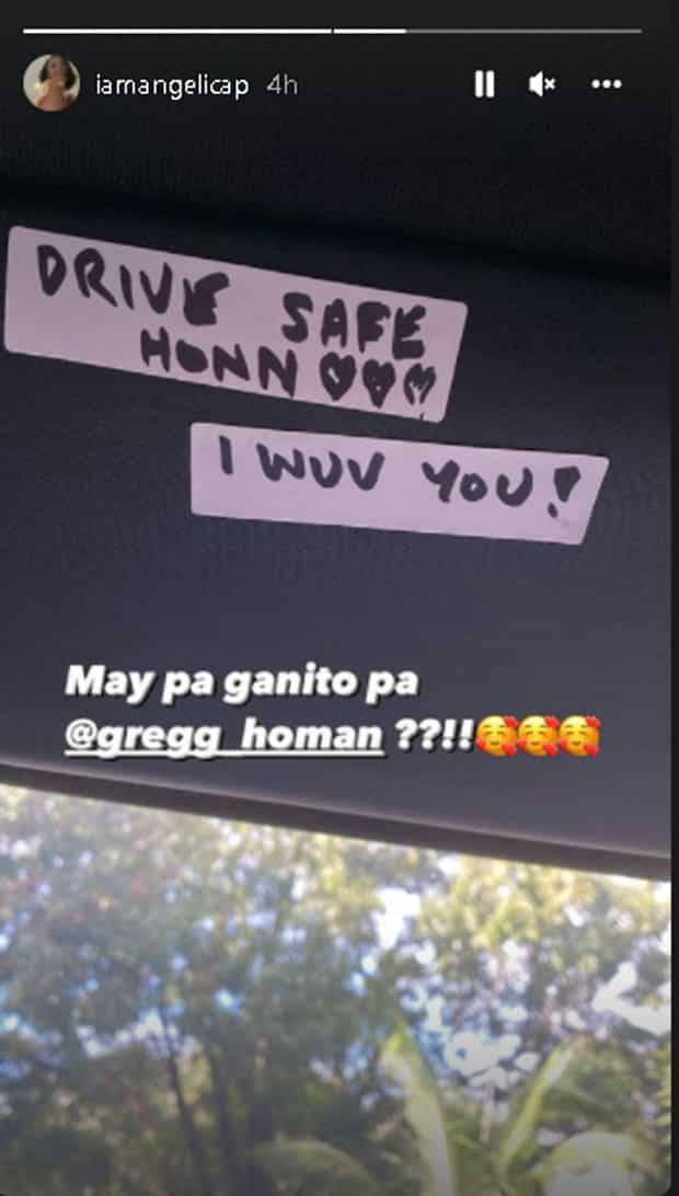 Angelica Panganiban, haba ng hair pagkatapos makita ang love note ni Gregg sa kotse niya: "Drive safe hunn"