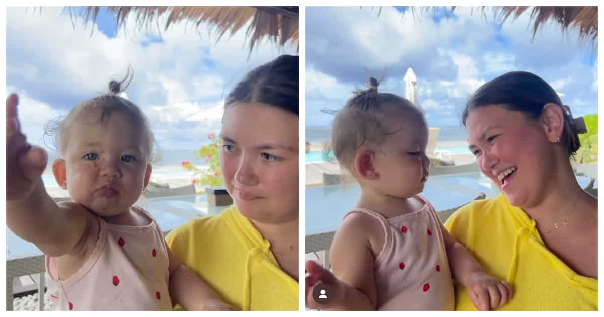 Angelica Panganiban posts new adorable video of baby Amila eating pizza ...