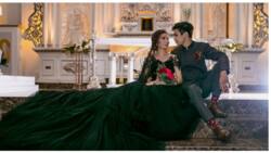 Black wedding gown ng bride, nagpa-wow sa maraming netizens