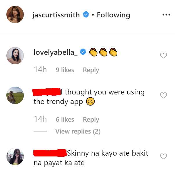 Jasmine Curtis Smith claps back at comments about her weight loss