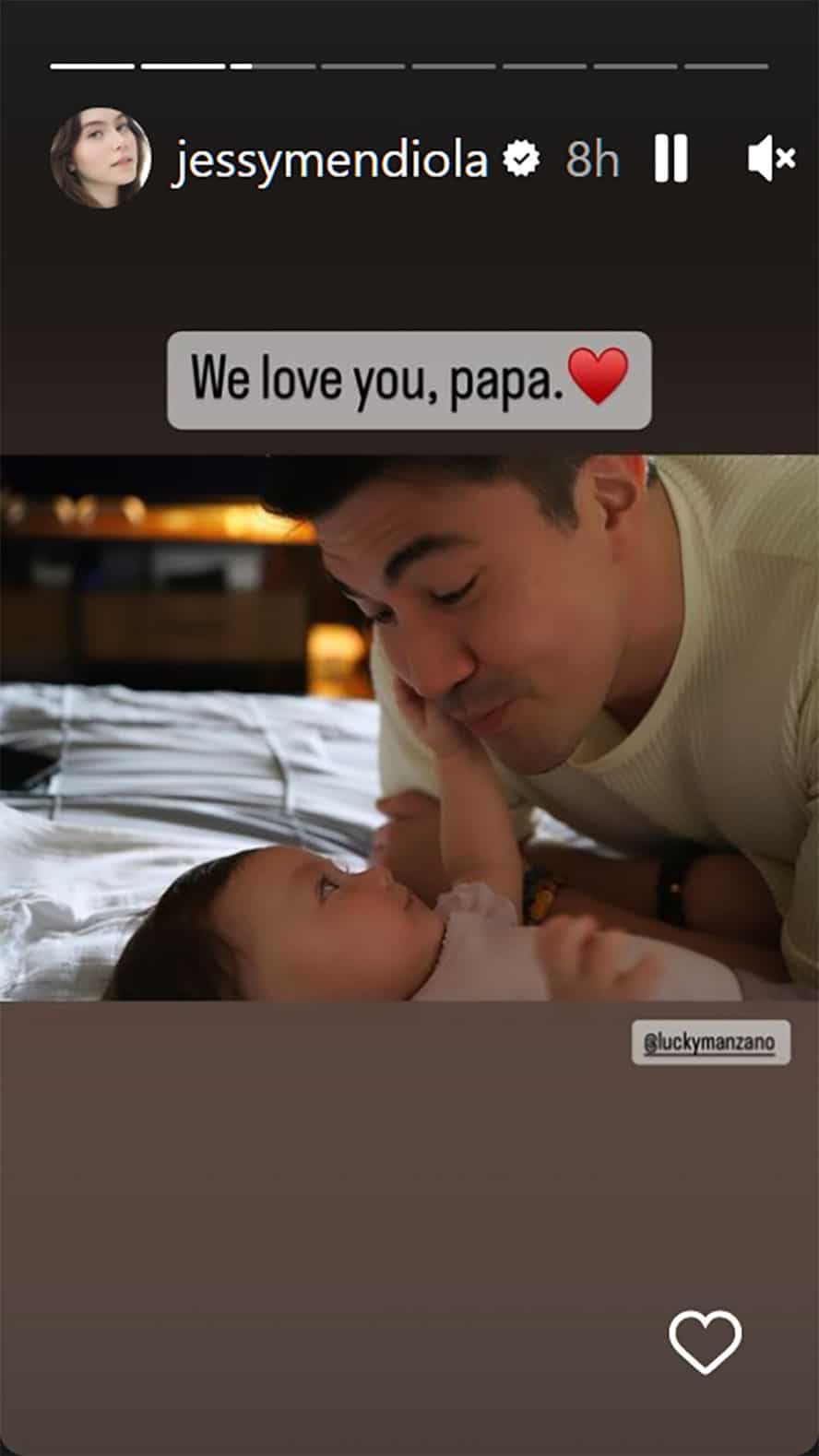 Jessy Mendiola, ibinida ang pic ni Luis at ni Baby Peanut na naglalambingan: “We love you papa”