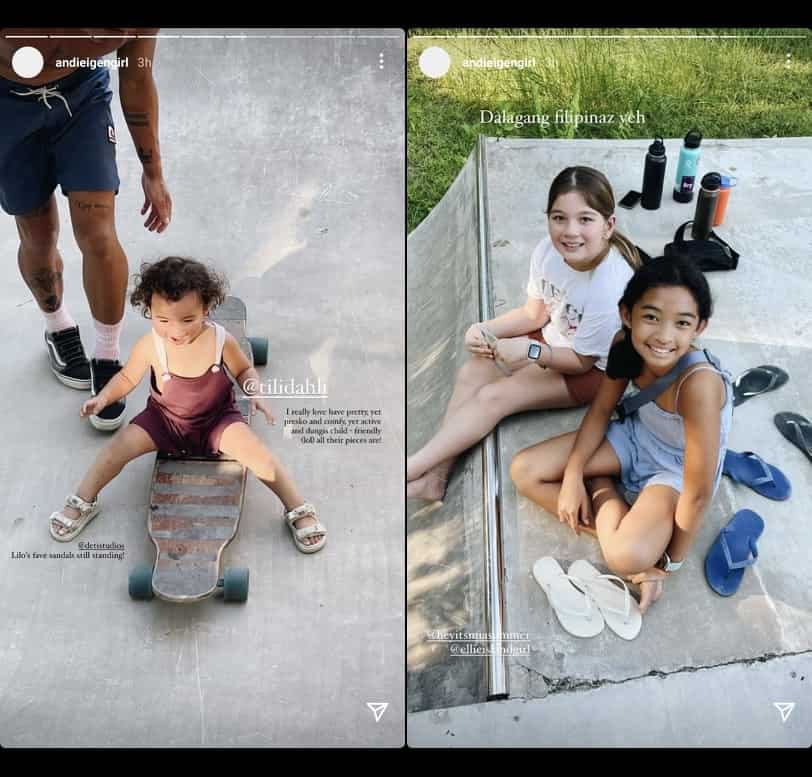 Andi Eigenmann shares baby Koa's "first skating experience" with Philmar Alipayo