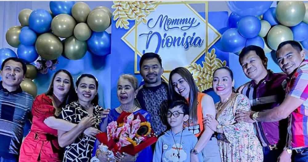 Mommy Dionisia celebrates 73rd birthday with Manny Pacquiao and family