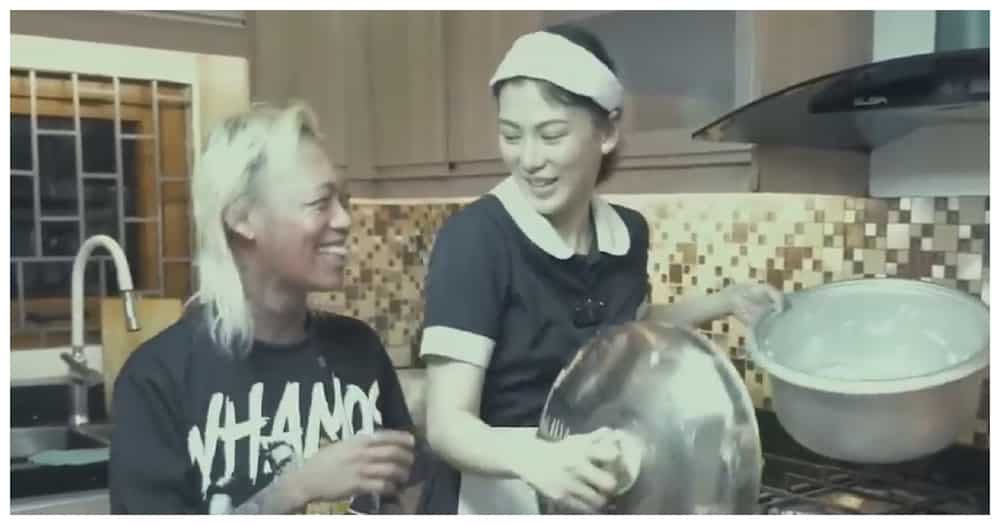 Alex Gonzaga, naging housemaid for a day ni Whamonette at Meteor (Screenshot from Alex Gonzaga’s YouTube video)