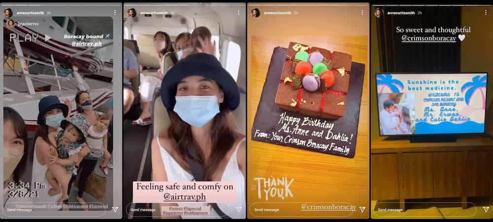 Anne Curtis, Solenn Heussaff fly to Boracay with baby Dahlia and Thylane